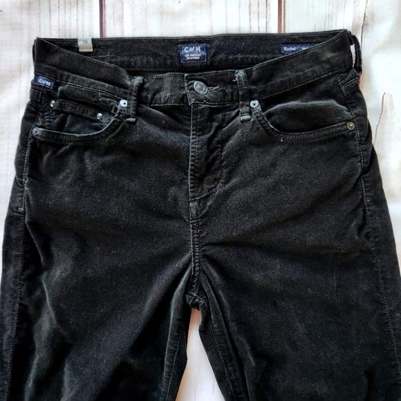 Citizens of Humanity "Rocket" High Rise Skinny Velour Black Pant Jean | Size 26 - Picture 5 of 14